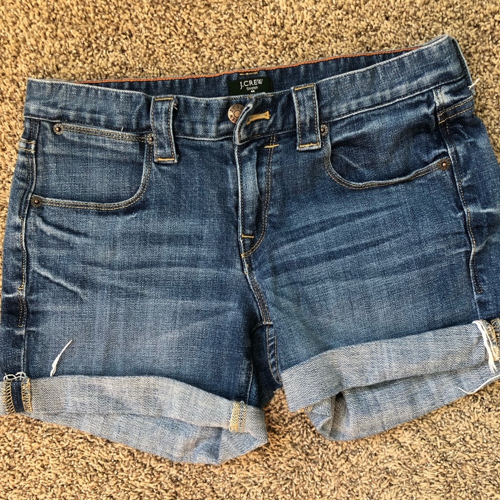 J Crew denim shorts.  Size 0.